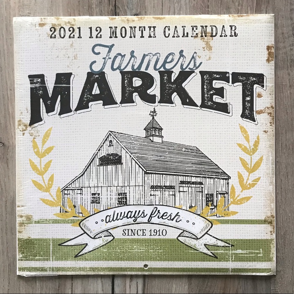 Farmers Market 2021 Calendar